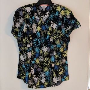 NWT Floral Scrub Top
